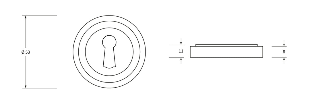 From the Anvil Art Deco Round Escutcheon - itfitz