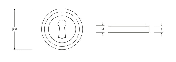 From the Anvil Art Deco Round Escutcheon - itfitz