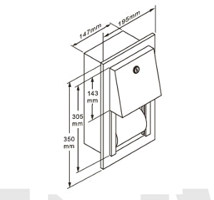 Genwec Double Roll Paper Dispenser