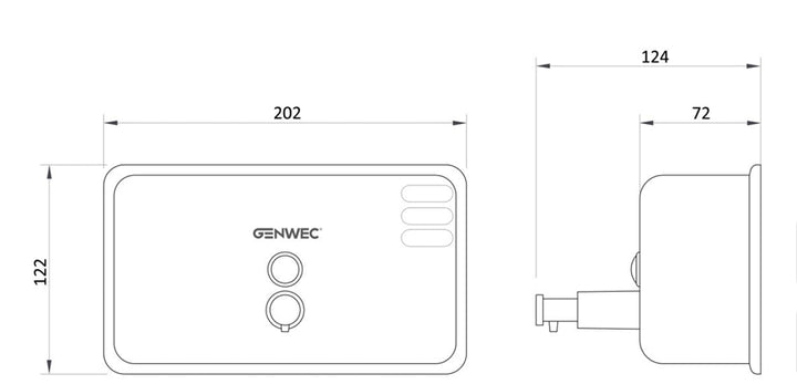 Genwec Vertical/Horizontal Soap Dispenser