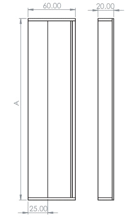 Hard and Ware EP1 Flush Edge Pulls