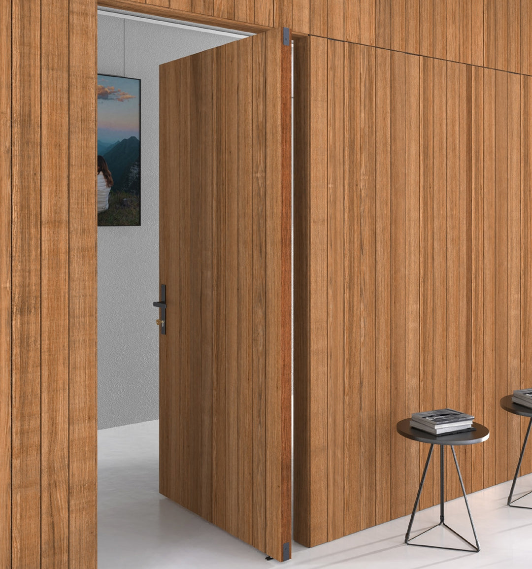 JNF Double action 45kgs sprung timber door pivot set