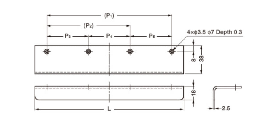 ARKITUR Angle Edge Pull Handle