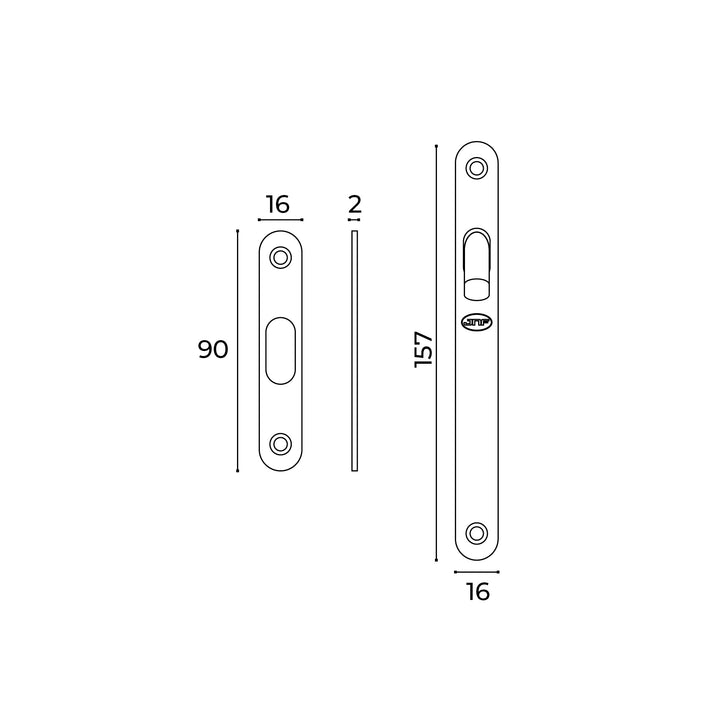 JNF Square Sliding WC Turn and Release Kit
