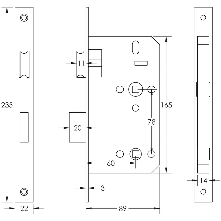 Frelan Jedo European DIN Radius Bathlock - itfitz