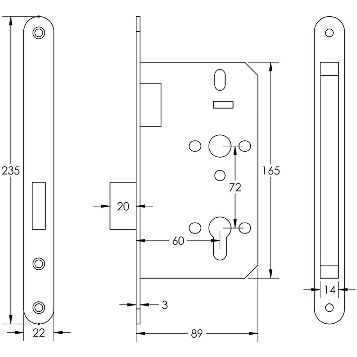 Frelan Jedo European DIN Radius Deadlock - itfitz