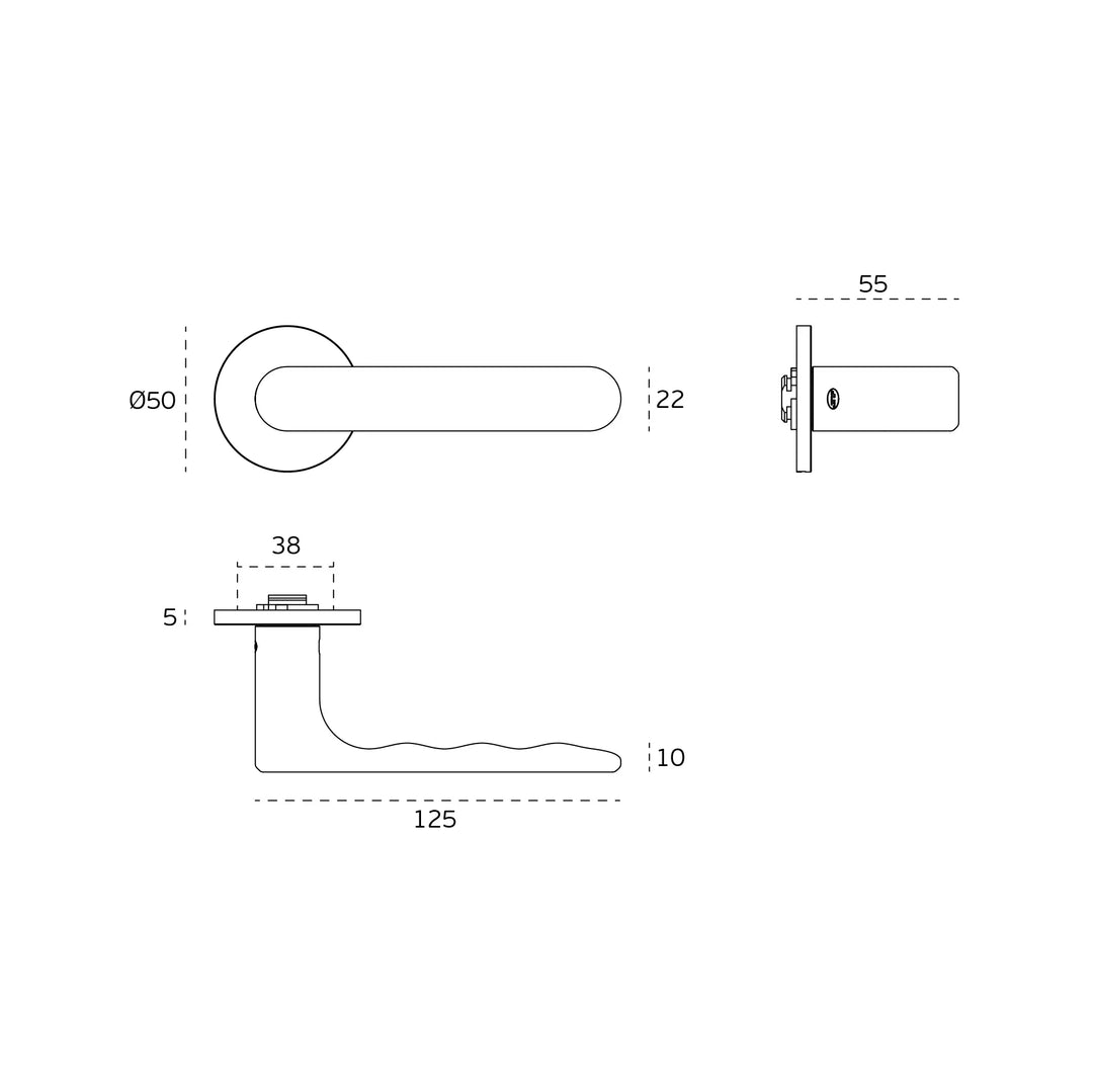 JNF Organic Tokyo RC05 Lever Handles Set
