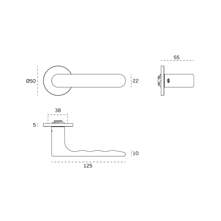 JNF Organic Tokyo RC05 Lever Handles Set
