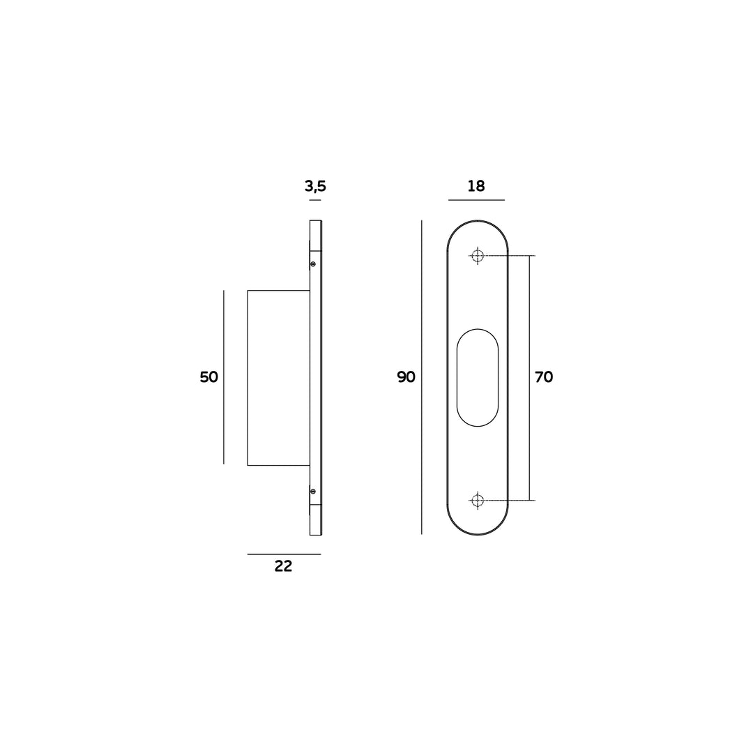 JNF Sliding WC Deadbolt