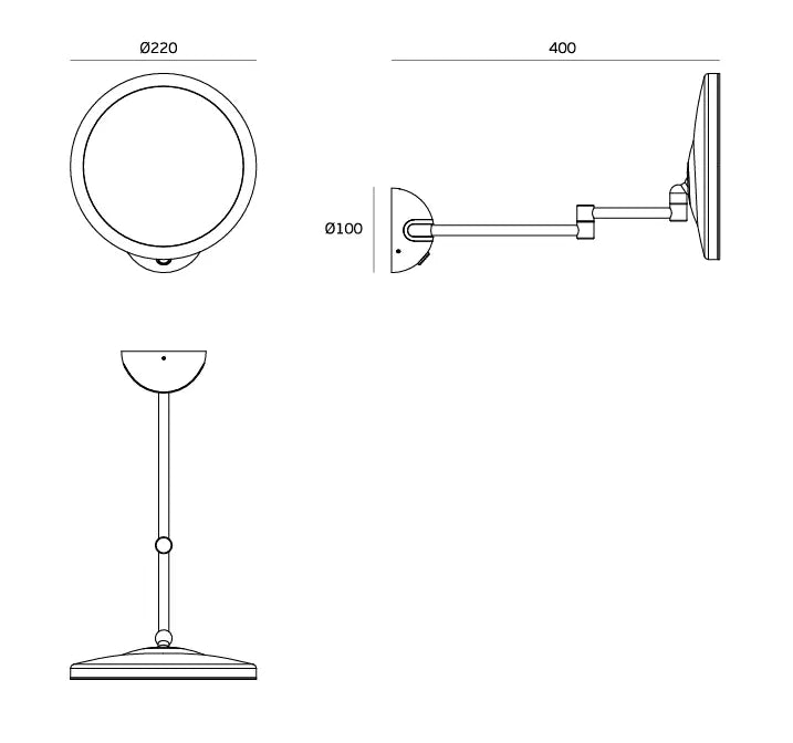 JNF LED Bathroom Wall Mirror