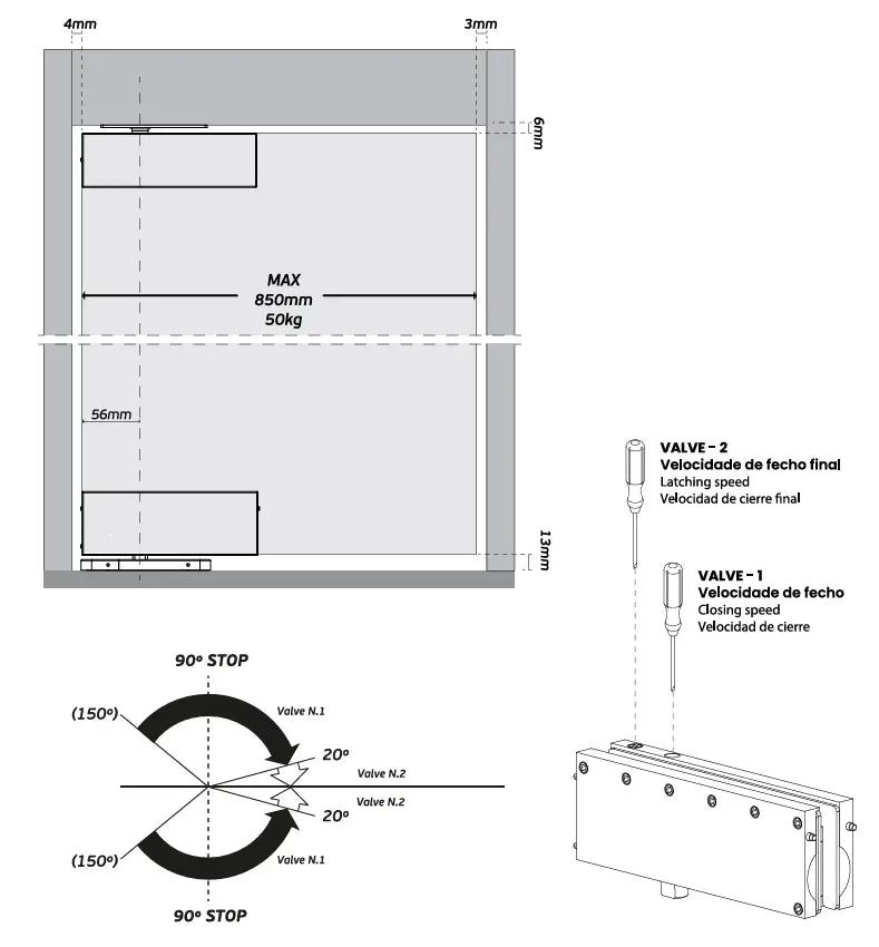 JNF IN.81.202 GLASS PIVOT SET - Itfitz