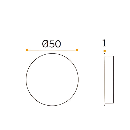 JNF Less is More Glue Fixing Blank Escutcheons