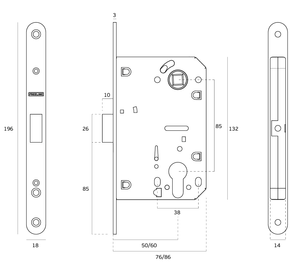 JNF FREELINE IN.20.835.60 TECHNICAL PICTURE 1