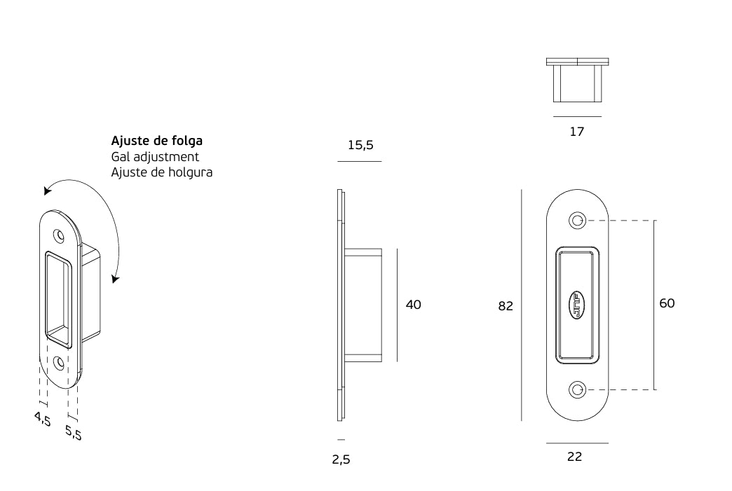 JNF FREELINE IN.20.835.60 TECHNICAL PICTURE 2