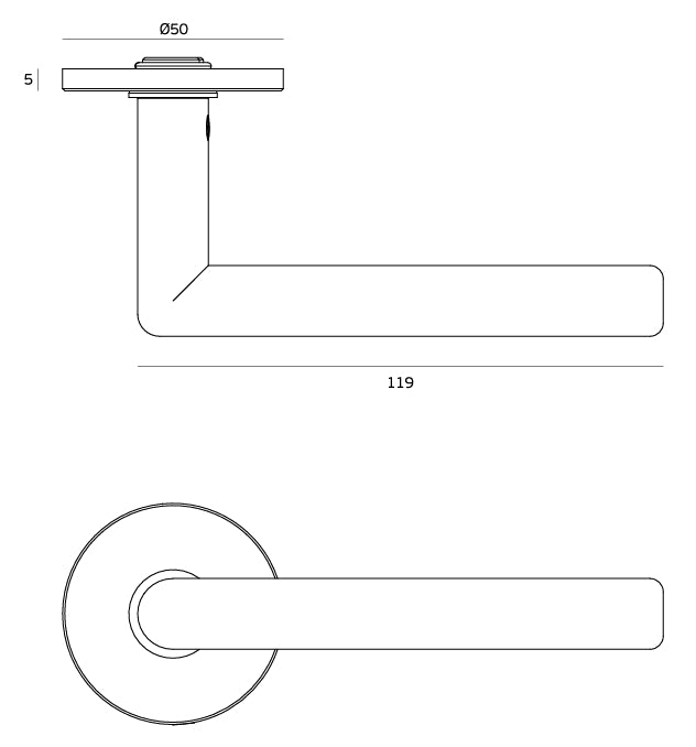 JNF Tubular Yokohama 16LM Lever Handle Set - itfitz