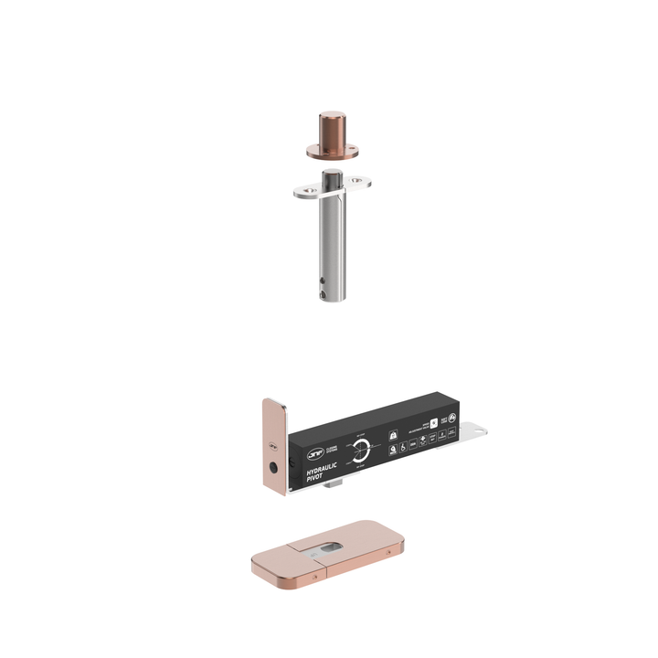 JNF IN.05.203.HO.BH3UP6 double action 60kgs CAM hydraulic timber door pivot set