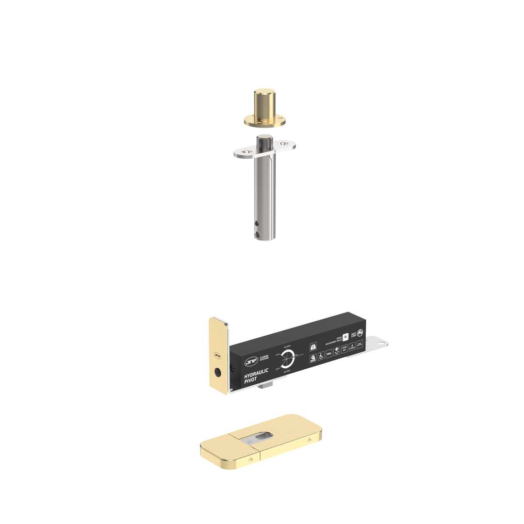 JNF IN.05.203.HO.BH3UP6 double action 60kgs CAM hydraulic timber door pivot set
