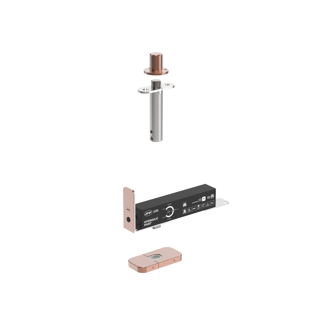 JNF IN.05.203.HO.BH5UP6 double action 60kgs CAM hydraulic timber door pivot set
