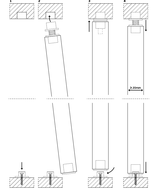 JNF IN.05.209 20kgs Flush Centre Pivot Set