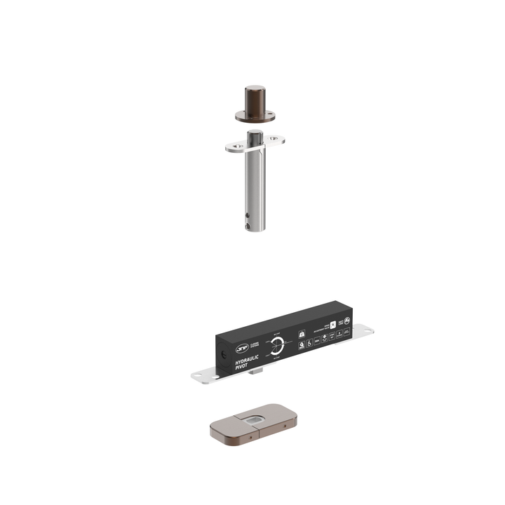 JNF IN.05.211.HO.BH5UP6 double action 60kgs CAM hydraulic timber door offset pivot set - Hold Open