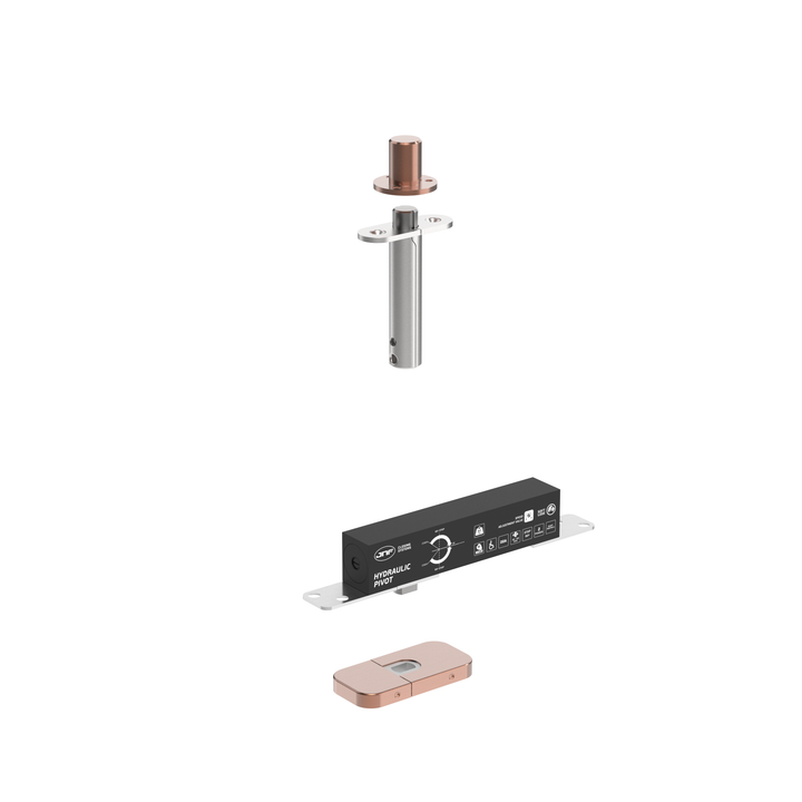 JNF IN.05.211.HO.BH1UP6 double action 60kgs CAM hydraulic timber door offset pivot set - Hold Open