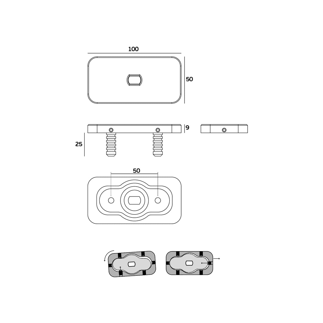 JNF IN.05.203.HO.BH2UP6 double action 60kgs CAM hydraulic timber door pivot set