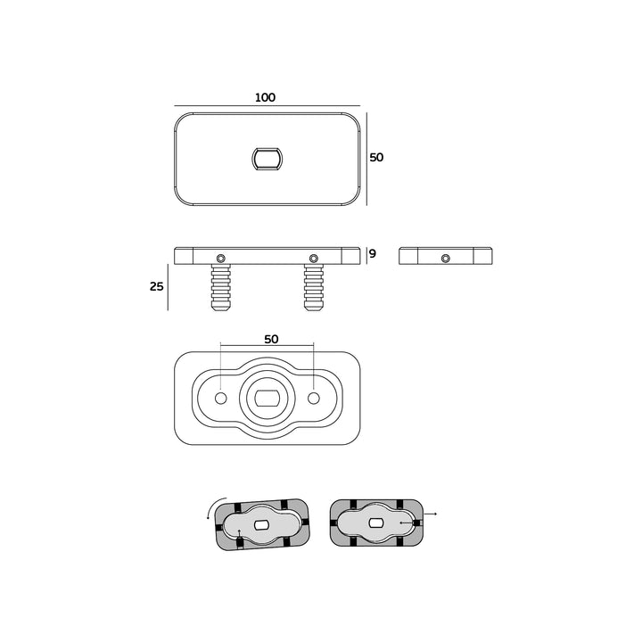 JNF IN.05.203.HO.BH2UP6 double action 60kgs CAM hydraulic timber door pivot set