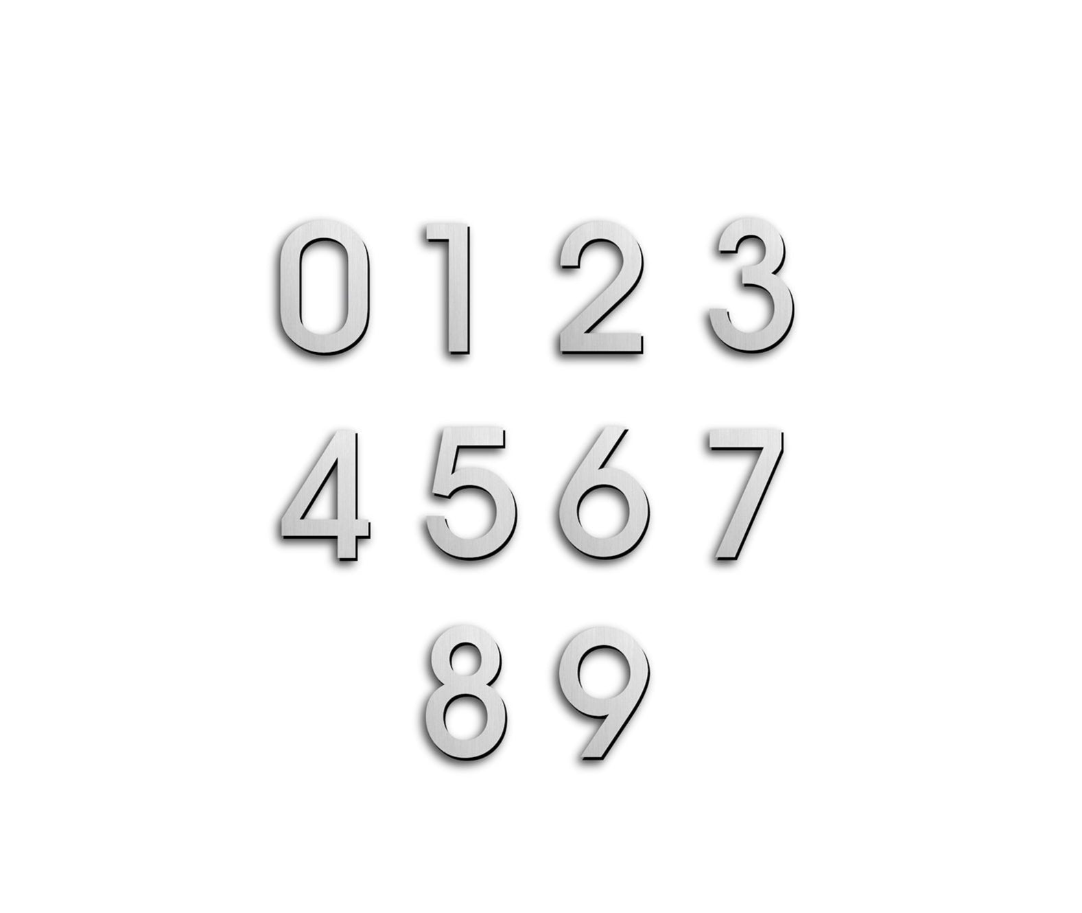 JNF Grade 304 Stainless 100mm Secret Fix Door Numbers | ITFITZ – itfitz