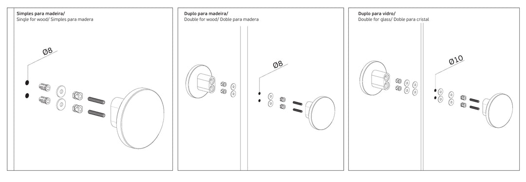 JNF Round Fixed Knob/Pull Handle - Itfitz