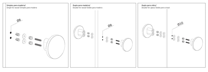 JNF Round Fixed Knob/Pull Handle - Itfitz