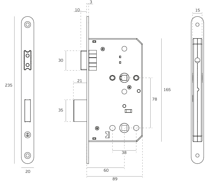 JNF Less is More DIN Magnetic Bathlock
