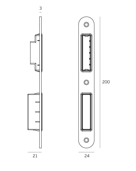 JNF Less is More DIN Magnetic Bathlock