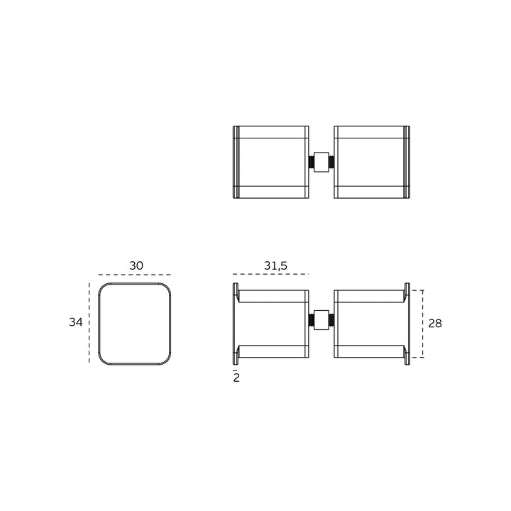 JNF PORTUGAL 041 GLASS DOOR KNOBS TECHNICAL PICTURE - ITFITZ