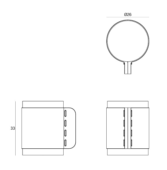 JNF Skin Natural Camel Leather Door Stop