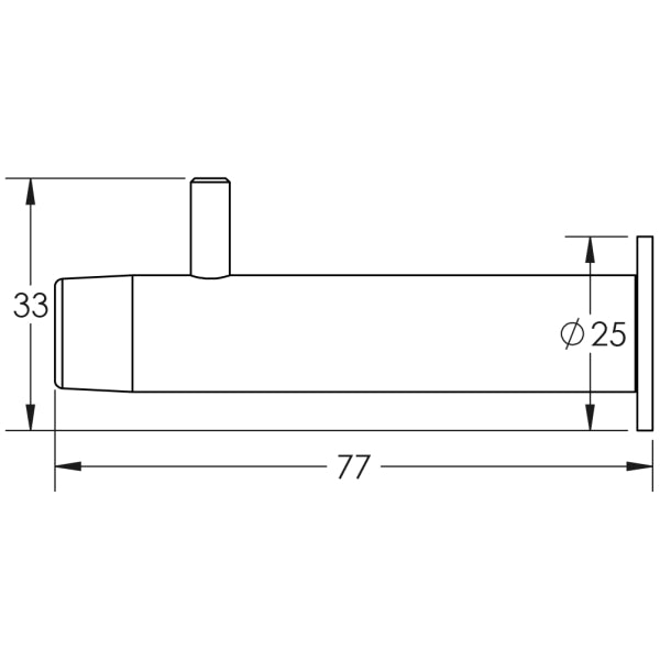 Frelan Satin Stainless Steel Coat Pin Stop