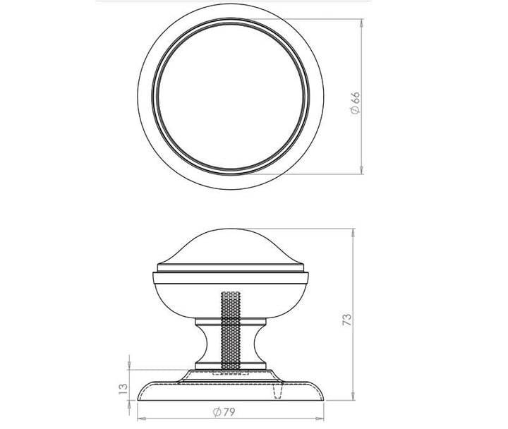 Frelan Belgravia Centre Door Knob