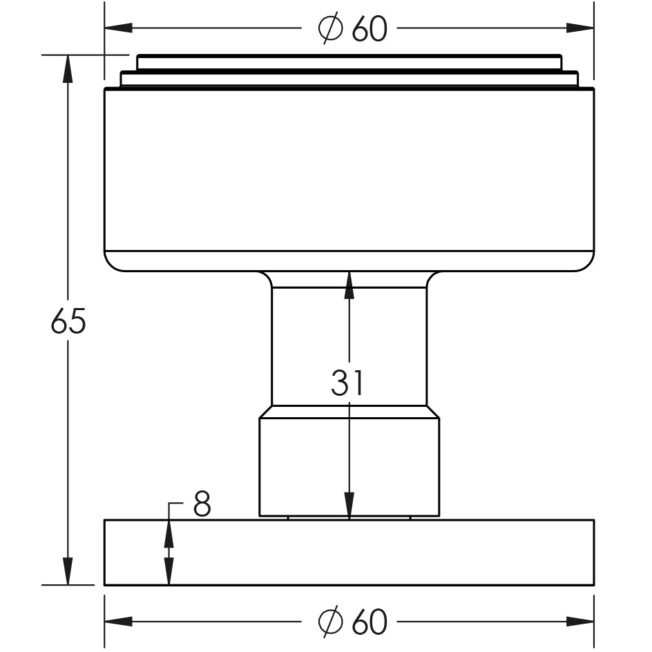 Frelan Jedo JV804 Step Mortice Door Knobs - itfitz