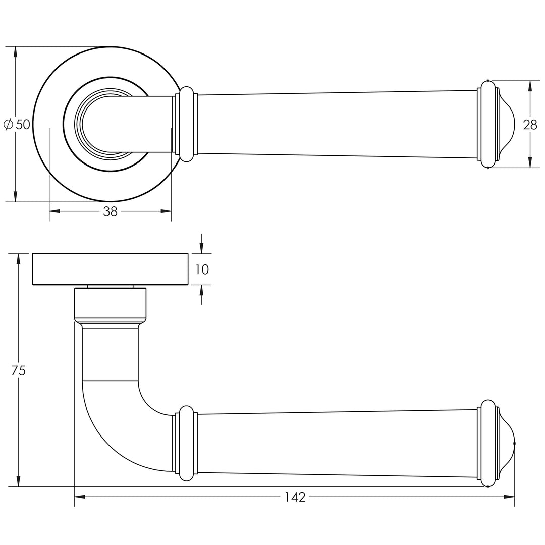Frelan Jedo JV847 Classic Lever Handle Set - itfitz