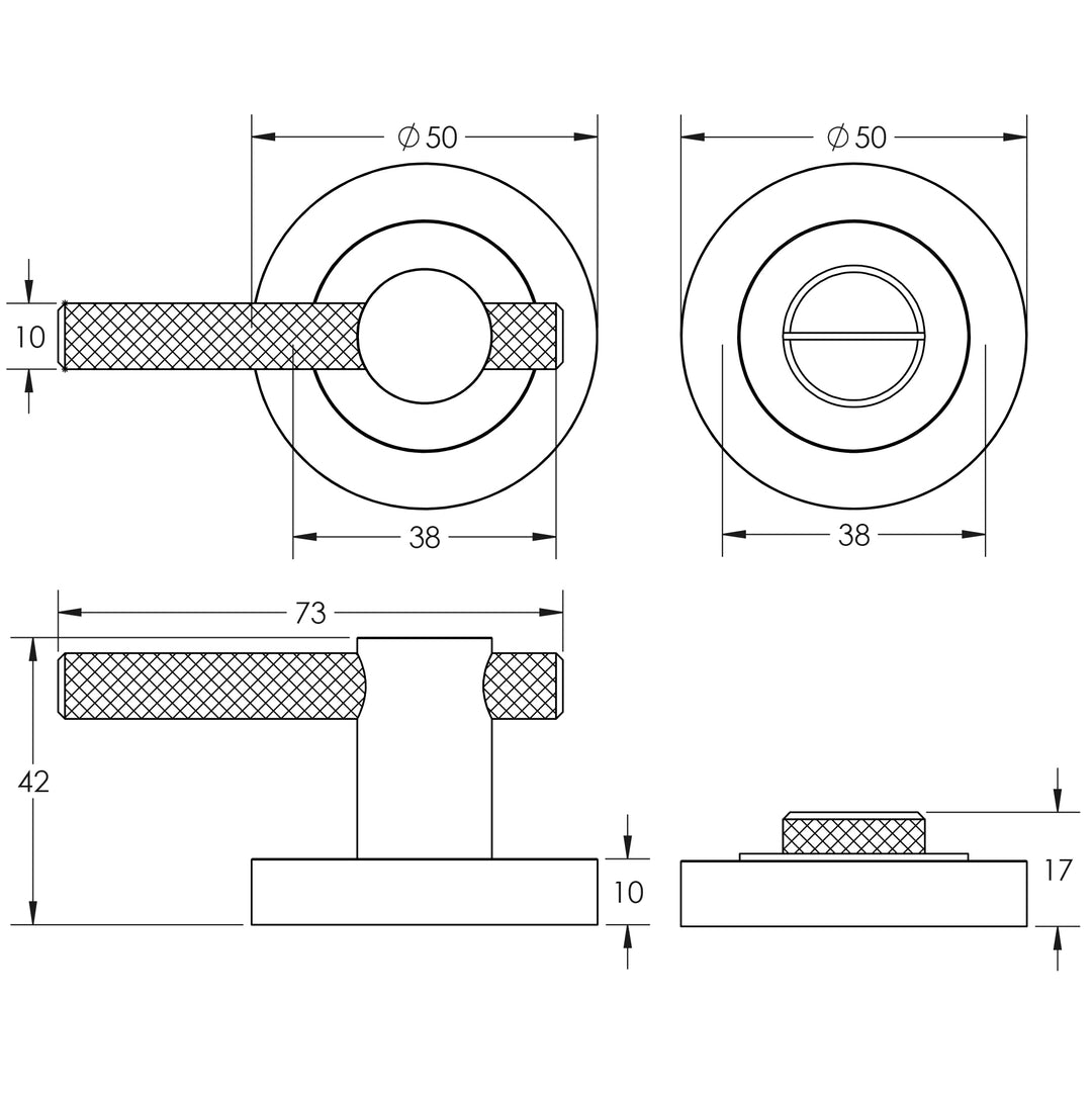 Frelan Jedo JV855 Bari Knurled Turn and Releases