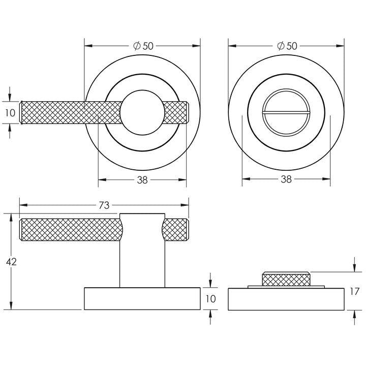 Frelan Jedo JV855 Bari Knurled Turn and Releases