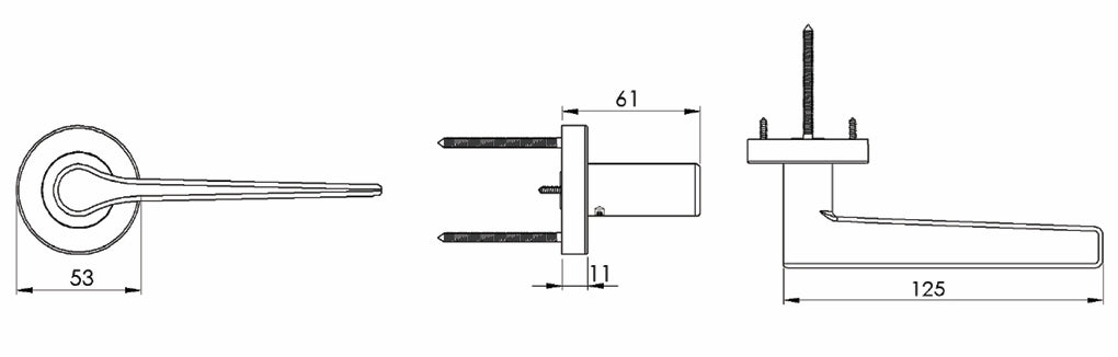 M.Marcus Heritage Brass Gio Lever Handle Set