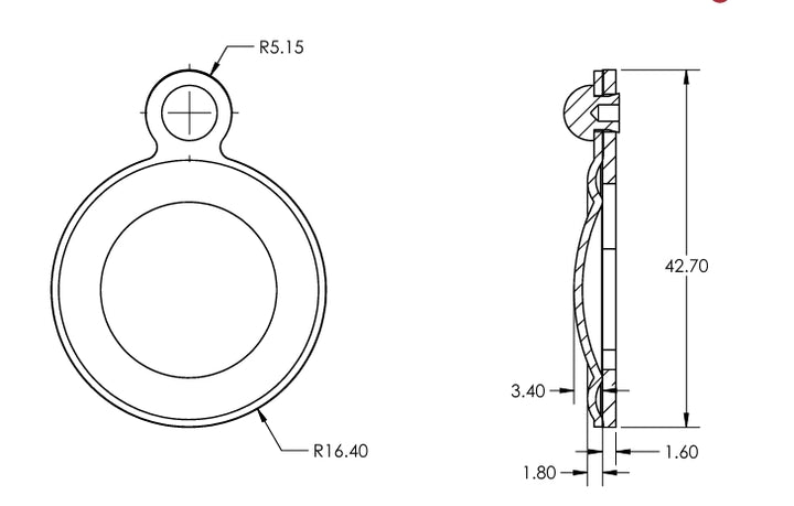 M.Marcus Heritage Brass V1020 Lever Key Swing Cover Escutcheon