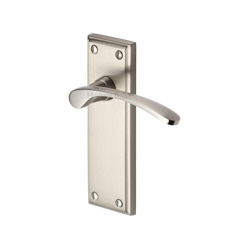M.Marcus Heritage Brass Hilton Lever Handle on Plate - itfitz