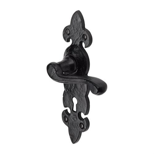 M.Marcus Tudor Collection Fleur de Lys Lever Handle on Plate - itfitz