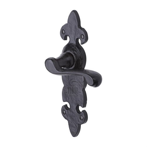 M.Marcus Tudor Collection Fleur de Lys Lever Handle on Plate - itfitz