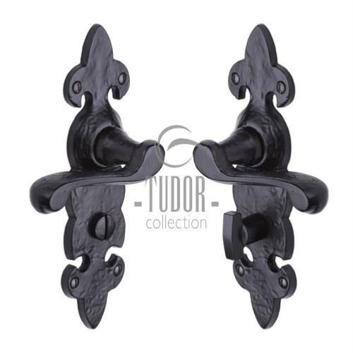 M.Marcus Tudor Collection Fleur de Lys Lever Handle on Plate - itfitz