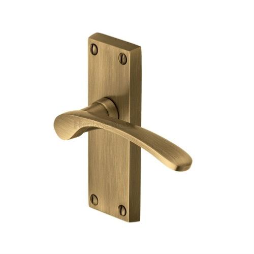 M.Marcus Heritage Brass Sophia Lever Handle on Short Plate - itfitz
