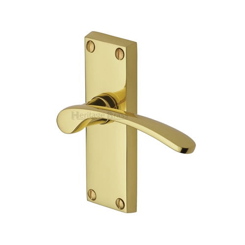 M.Marcus Heritage Brass Sophia Lever Handle on Short Plate - itfitz
