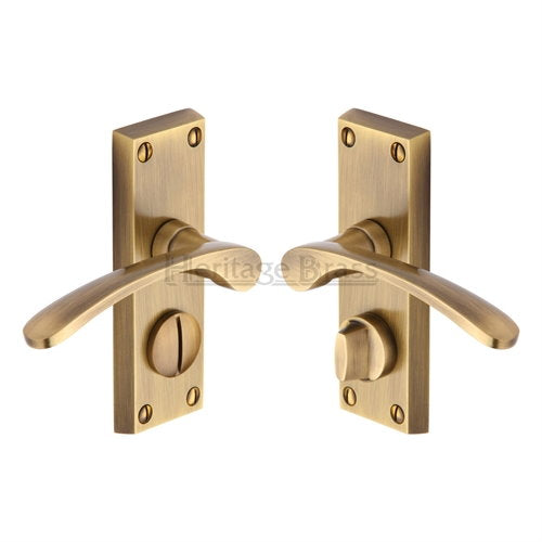 M.Marcus Heritage Brass Sophia Lever Handle on Short Plate - itfitz