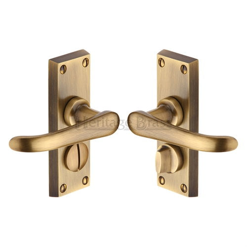 M.Marcus Heritage Brass Windsor Lever Handle on Short Plate - itfitz